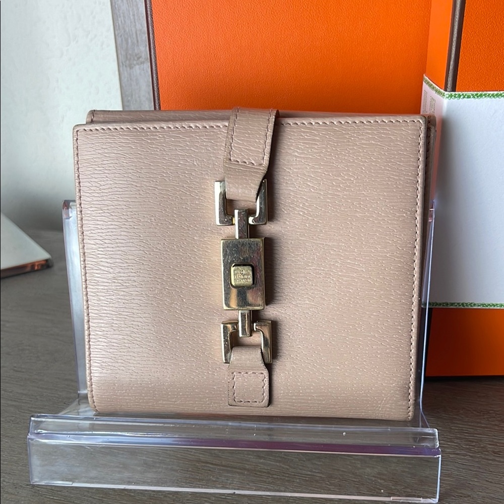 Gucci Jackie Wallet with Gold Hardware